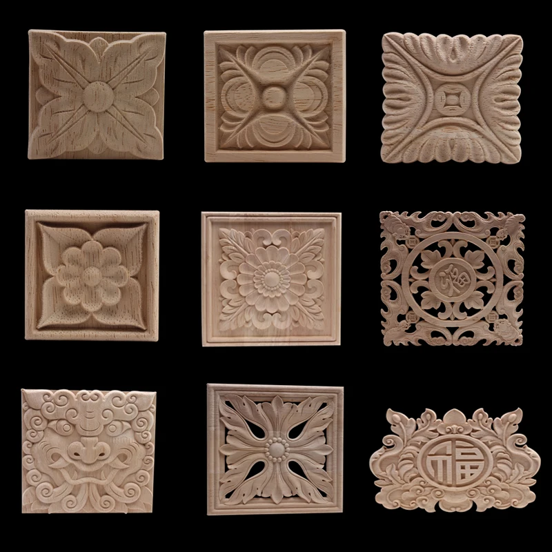 

Неокрашенная резьба, европейский длинный цветок, деревянные резные деревянные двери, аксессуары для украшения дома, деревянные фигурки, ап...