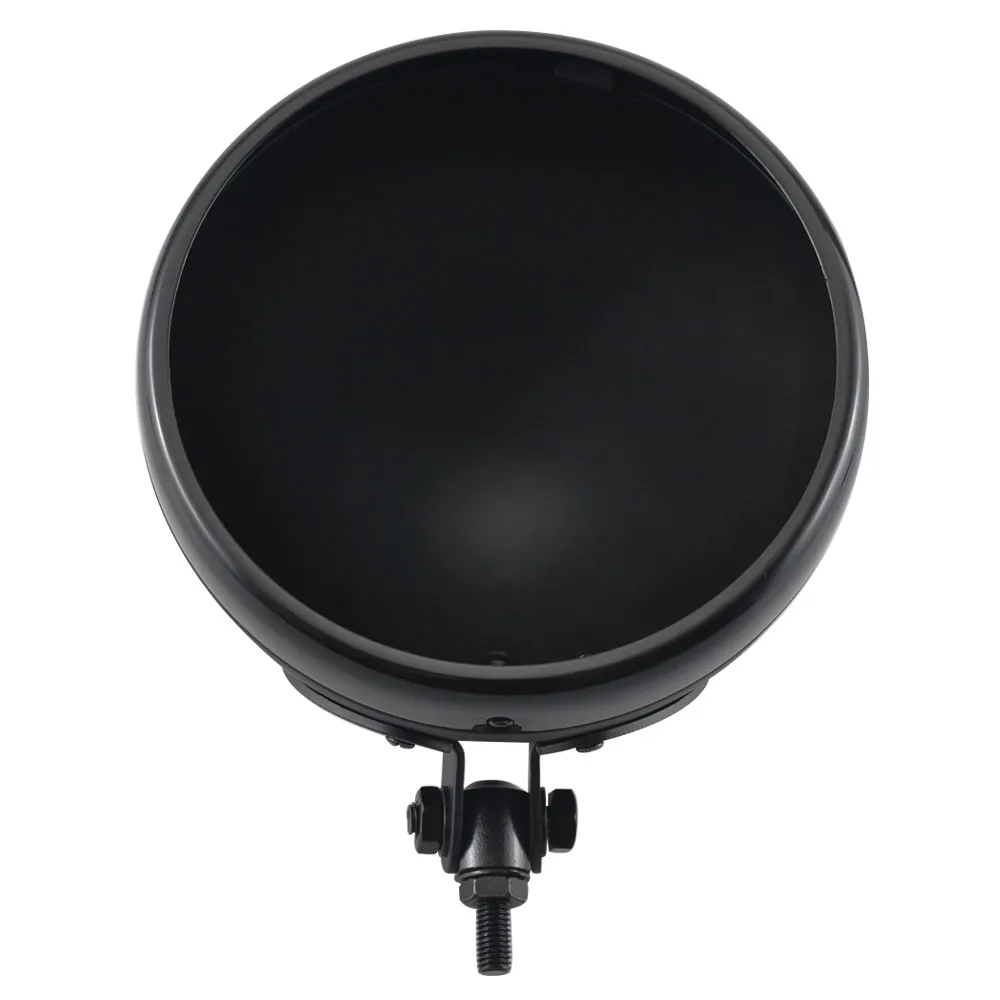 

Motorcycle Matte Black Headlight Base 7-Inch Retro Bucket Motorcycle Modified Headlight Base For Harley LED Headlight Shell New