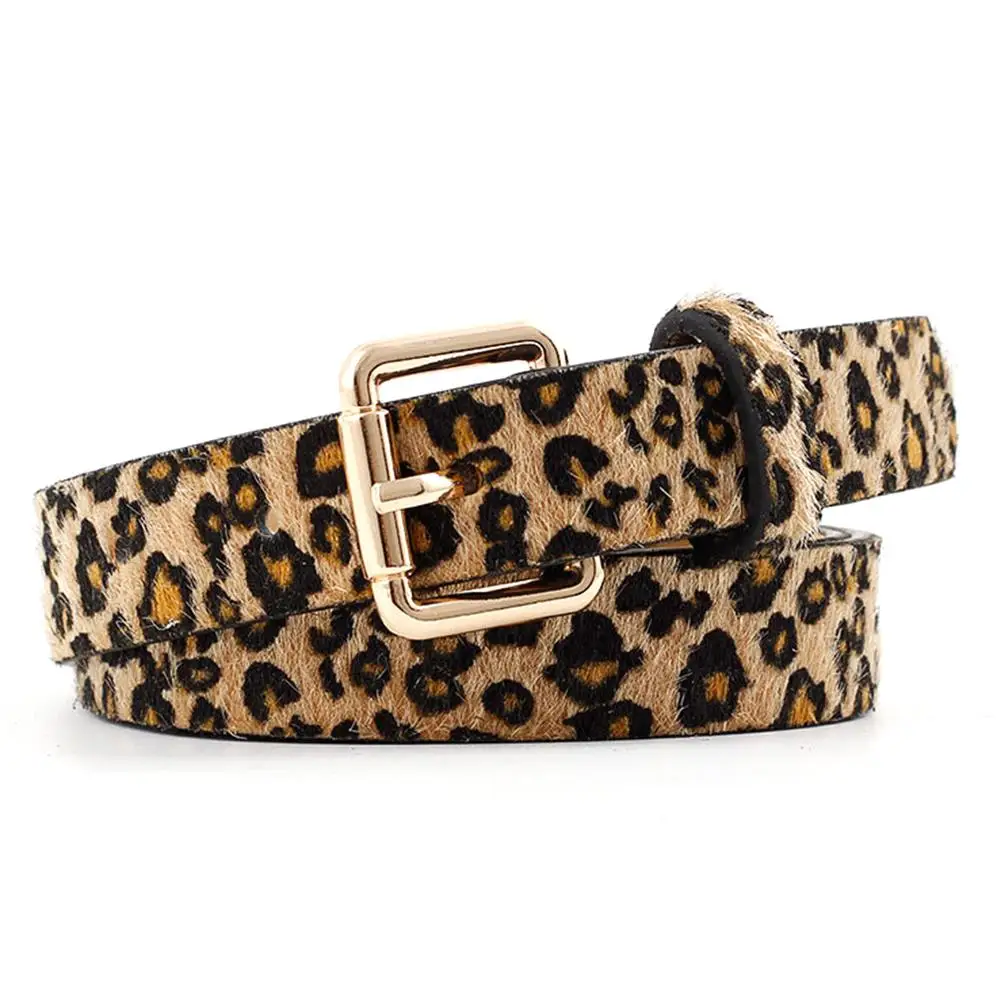Пояс с леопардовым принтом женский модный пояс декоративный ремень из конского