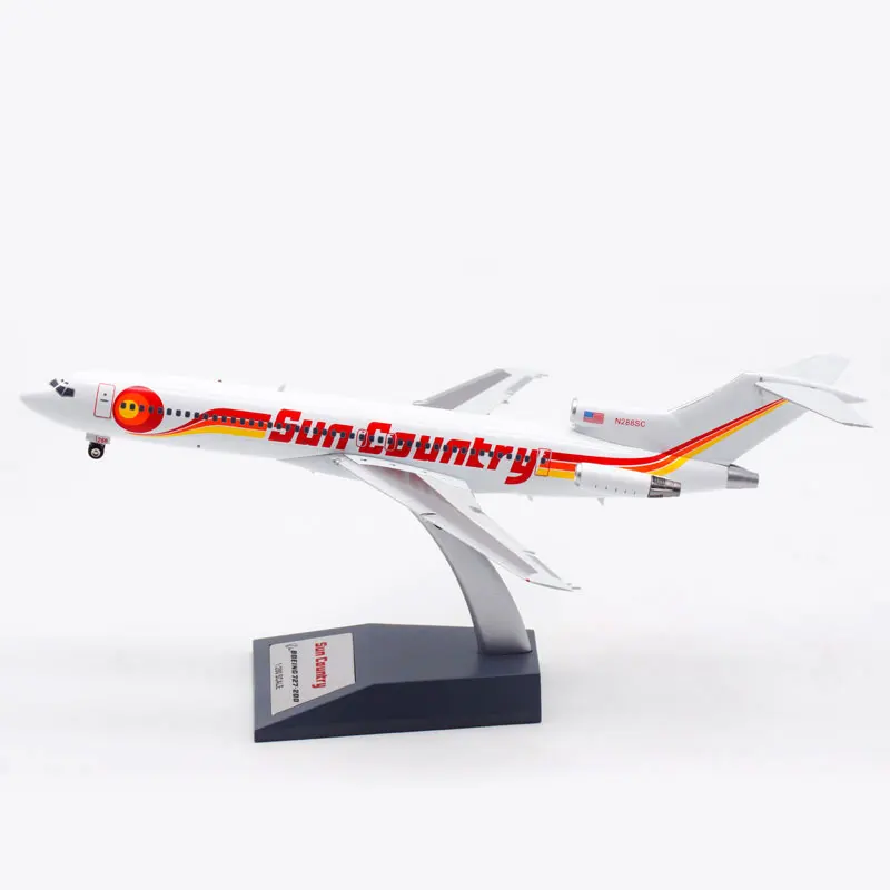 

1/200 Scale B727-200 N288SC Sun Country Airline Plane Model Alloy Landing Gear Aircraft collectible display Airplanes