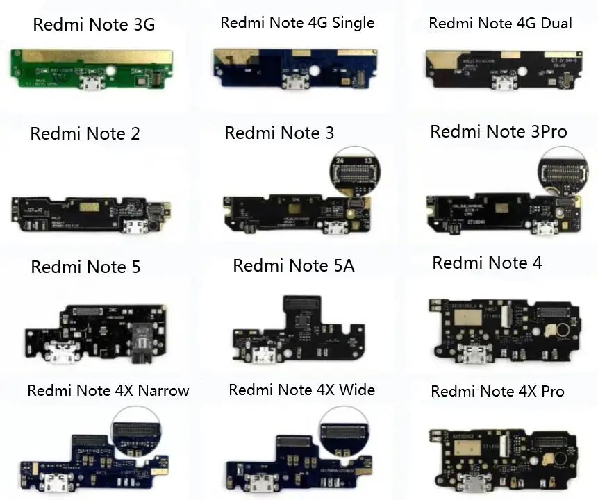 Для Xiaomi Redmi Note 2/Note 3Pro 4/4X 5/5A 6 7/Note 8 Pro микрофон + USB порт для зарядки гибкий кабель