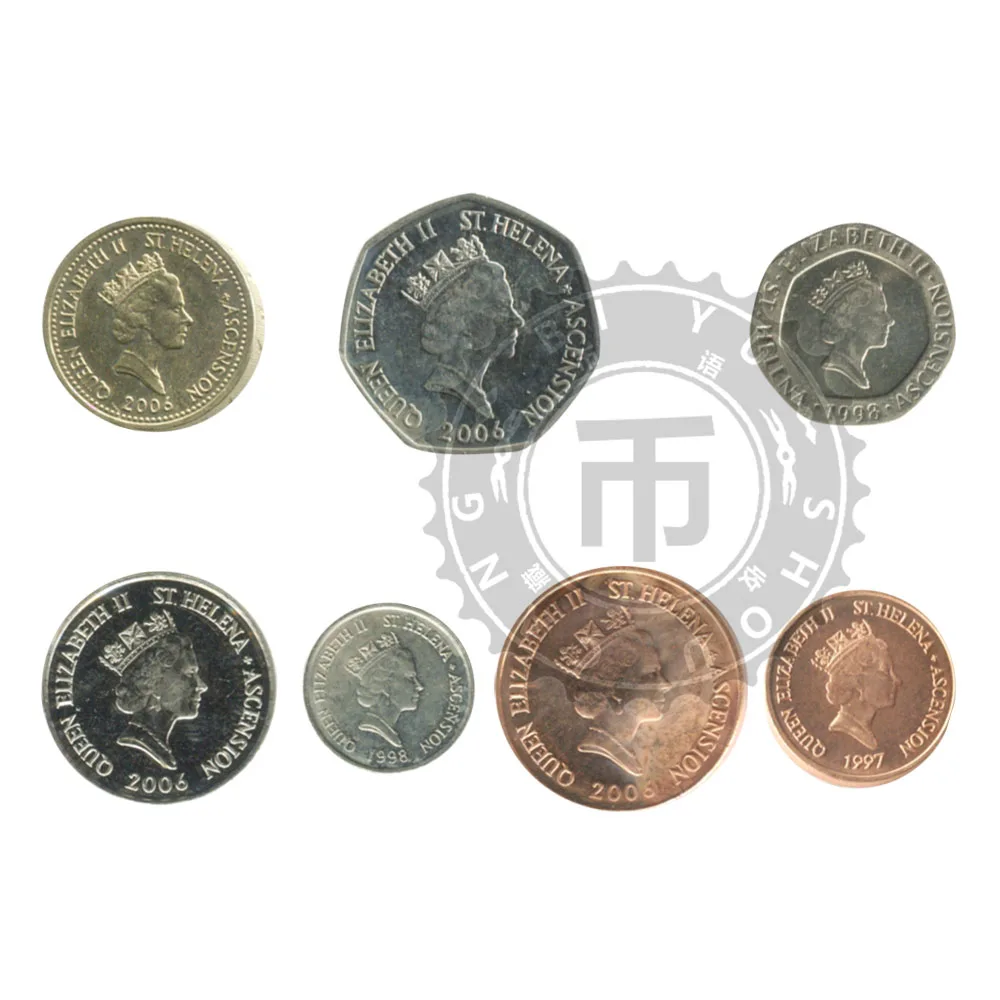 Остров Св. Елены и острова Вознесения 7 шт./компл. оригинальная монета|coin coins|coins