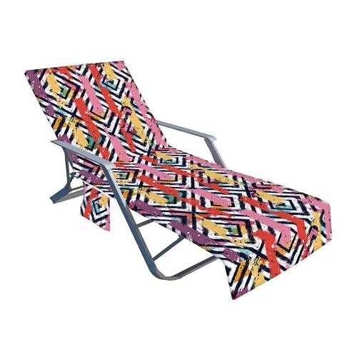 

Beach Chair Cover Holiday Garden Swimming Pool Lounger Chairs Cover With Storage Pocket Summer Element Seaside Beach carefully