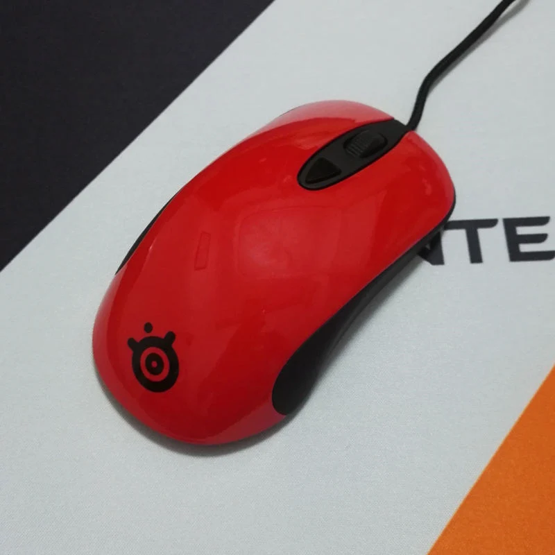 Kinzu v2 Red Оригинальная игровая мышь SteelSeries Kinzu V3/V2, USB Проводная оптическая мышь 2000 dpi Steelseries - Цвет: Kinzu v2 Red