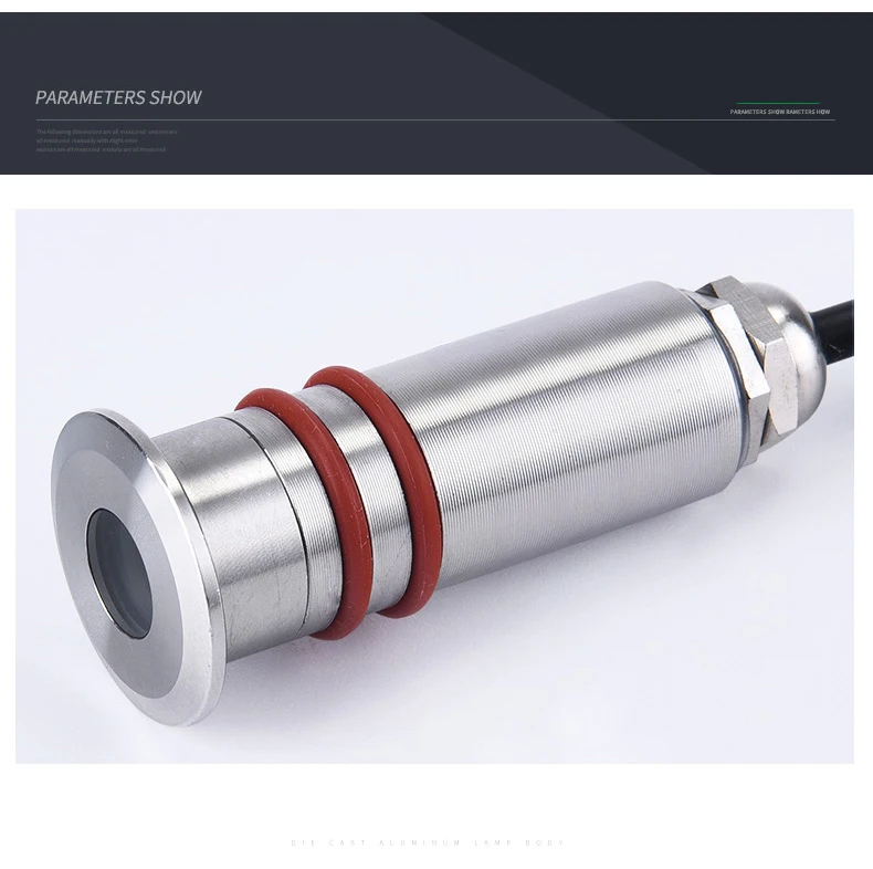 Миниатюрная Светодиодная лампа для внутреннего дворика утопленный светильник