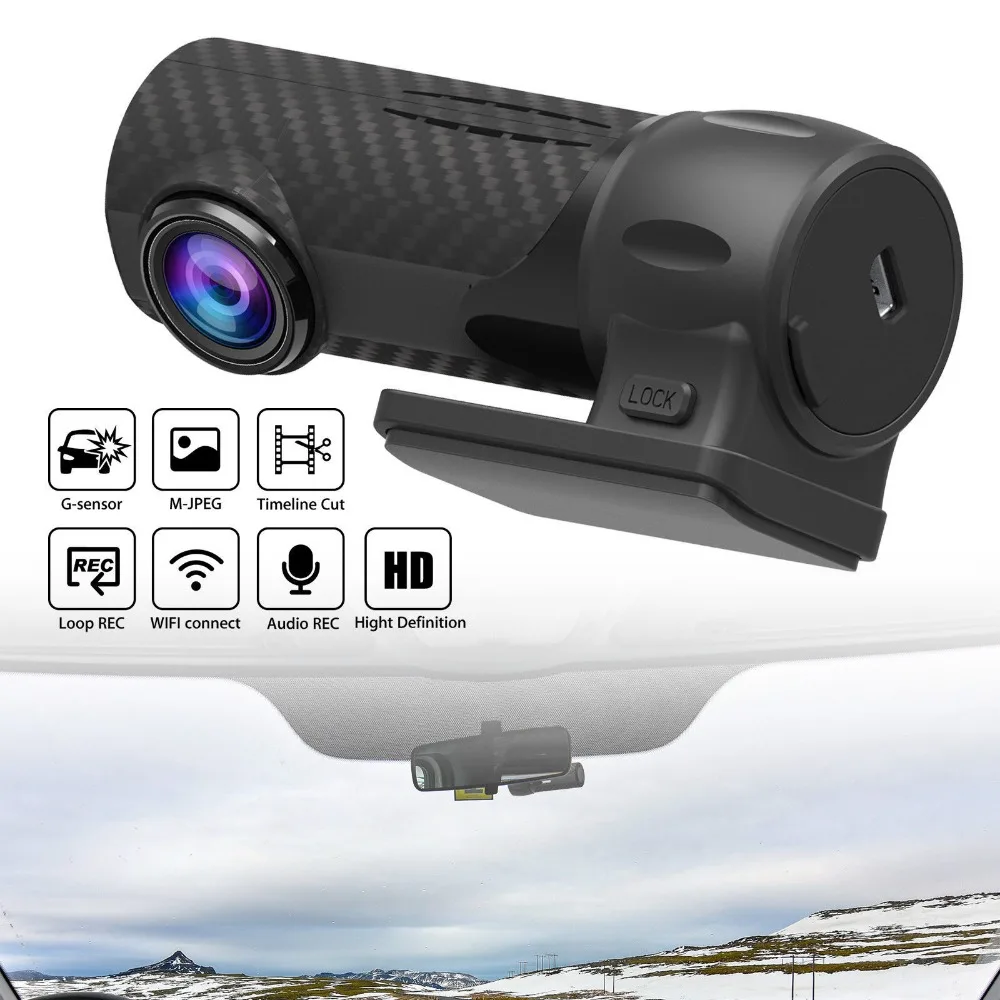 Мини Автомобильная dvr камера Dashcam 360 WiFi умная Автомобильная приборная камера 1080P видео регистратор рекордер g-сенсор ночного видения видеорегистратор