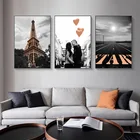 Современная модная Картина на холсте с изображением Эйфелевой башни Пейзаж колесо обозрения воздушные шары настенные художественные плакаты картины на ТРАМ-дорогу Декор для гостиной