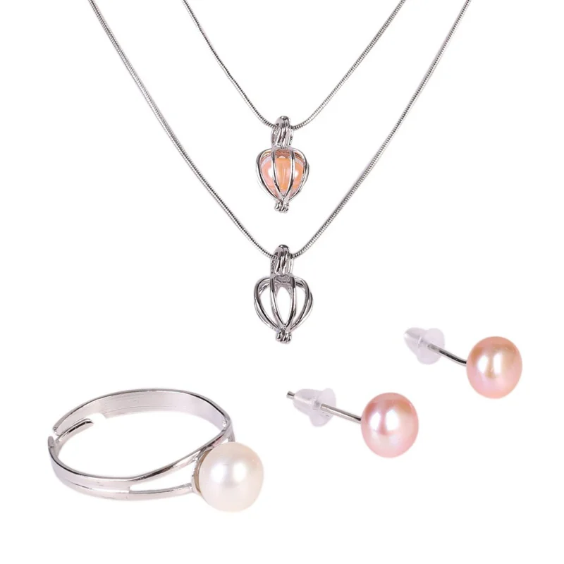 

2021 Women Gift Box Exquisite Pearl Box Jewelry Box Jewelry Set Mysterious Surprise Valentine's Gift Necklace Earring