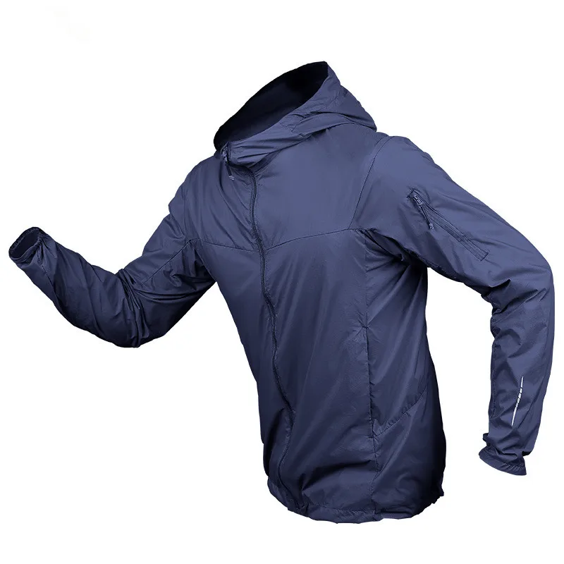 

Summer Outdoor Sun Protection Ultra-thin Breathable Quick Dry Skin Clothes Men Sports Hiking Climbing Cycling Tactical Jacket