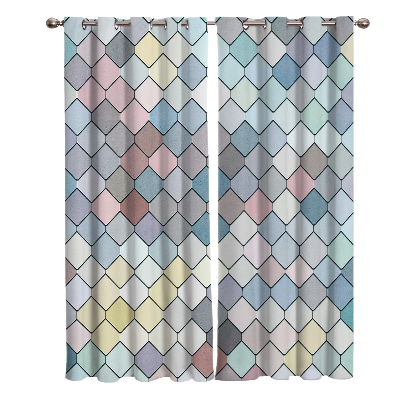 Маленькая свежая занавеска русалка для комнаты большие занавески на окна ванной