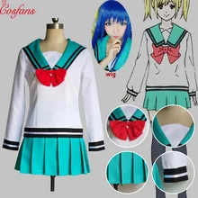 Japan The Disastrous Life of Saiki K. women Teruhashi Kokomi cosplay dress Saiki Kusuo no sai-nan Yumehara Chiyo dress and wig