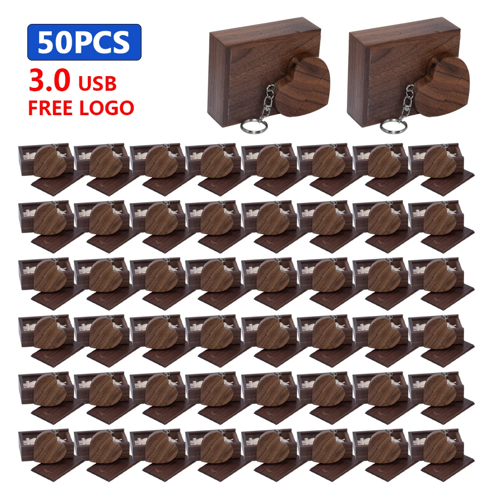 

Флеш-накопитель USB 3,0 деревянный, 16/32/64/128 ГБ, 50 шт.