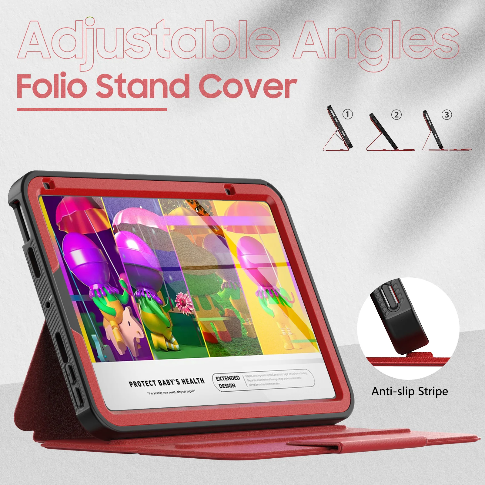 

Case For iPad mini6 Auto Sleep/Wake with Card Slot Stand Multi-function Anti-drop Smart Cover For ipad 2021