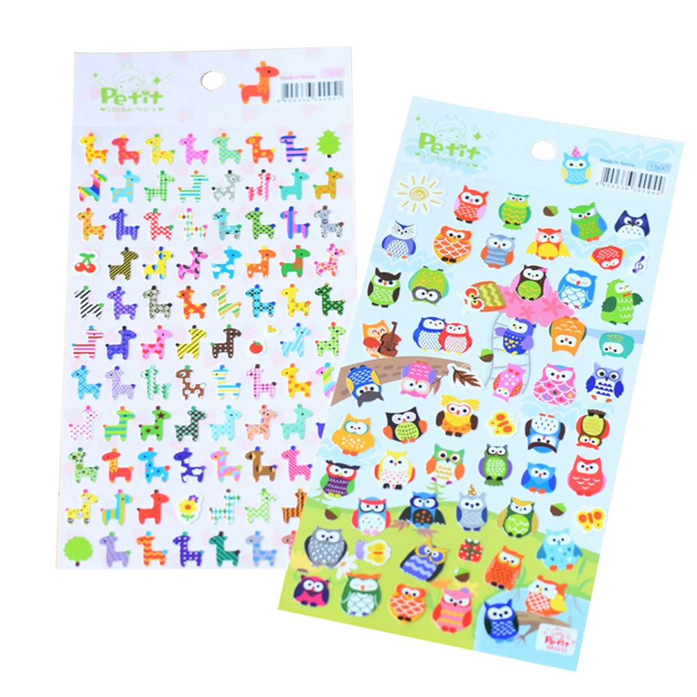 

Cartoon Owl Giraffe Animals Memo Stationery Sticker Paper Stickers For Diary Planner Mobile Decorative Bubble School Supplies
