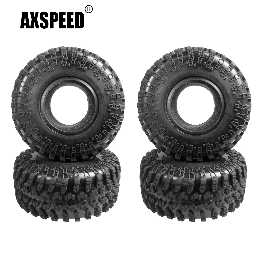 

AXSPEED 130mm OD 45mm Width Rubber Tires Tyres with Foam for Axial Wraith TRX-4 1/10 RC Crawler Car 2.2 inch Wheel Rims Parts