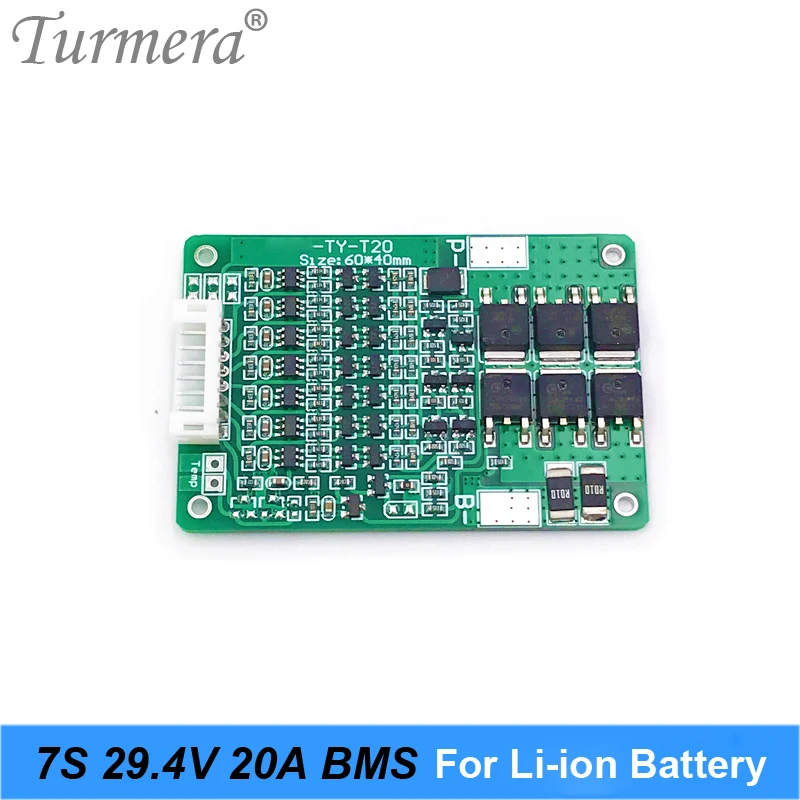 7S 24V 20A 18650 литиевая батарея Защитная плата для 25 2 V 29 4 E bike scooter Battery BMS Suit a Power Wheels