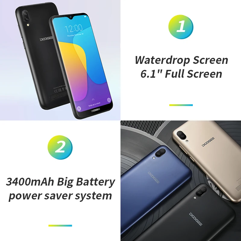 Doogee X90 6 1 &quot ВЫСОКАЯ ЧЁТКОСТЬ в виде капли воды Экран ГБ Оперативная память 16 Гб