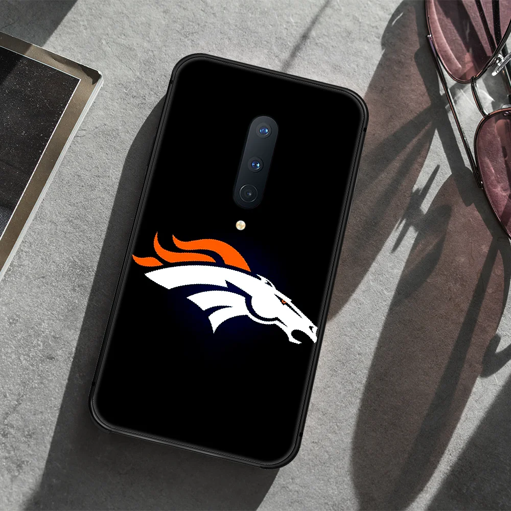 

Football Denver Bronco Rugby Phone Case Cover Hull For 1+ Oneplus 5T 6 6T 7 7T 8 8T Pro black Funda Tpu Waterproof Luxury