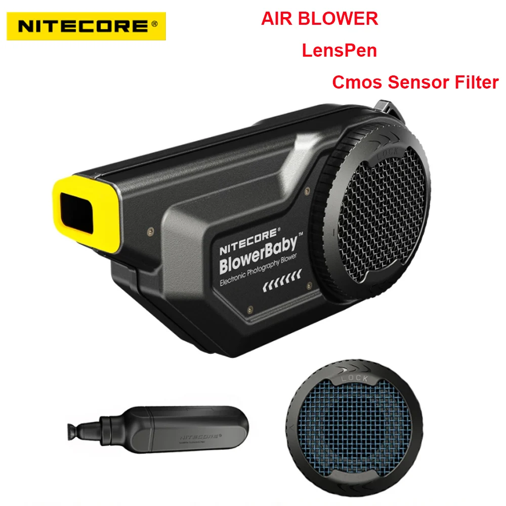 

Электронный фотоаппарат NITECORE BlowerBaby, многофункциональное устройство для чистки объектива камеры, скорость ветра 70 км/ч