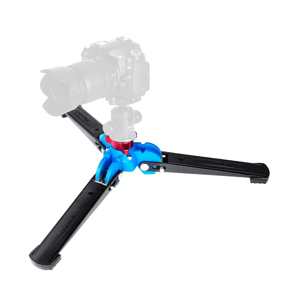 Manbily M-1 Portable Universal Mini Three Feet Support Tripod Stand Base Monopod with 3/8" Screw for Ball Head | Электроника