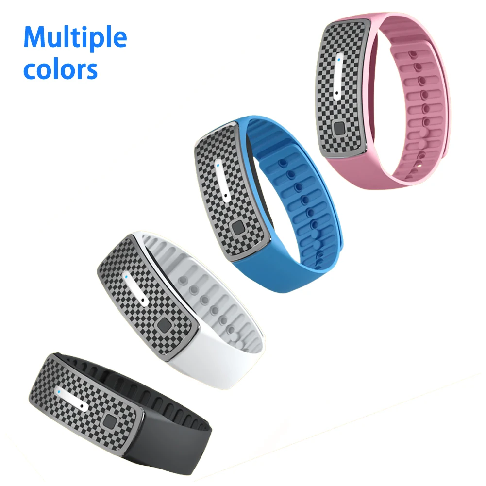 

Ultrasonic Natural Mosquito Repellent Bracelet Waterproof Pest Insect Bugs Anti Mosquito Insect Bracelet Ultrasound Outdoor Kids