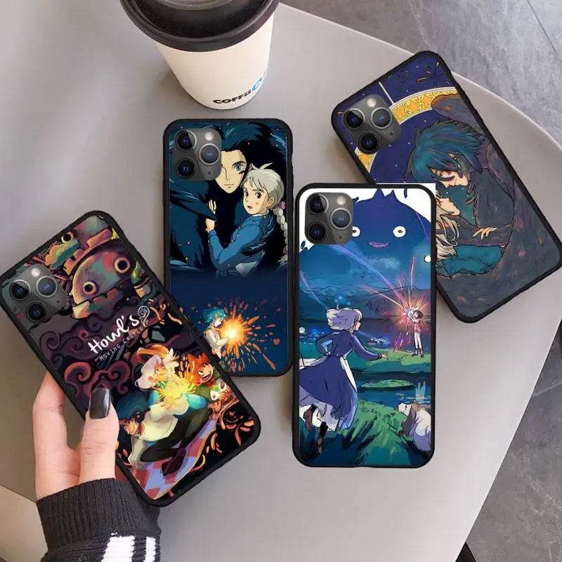 

Studio Ghibli Howl's Moving Castle Phone Case for iPhone 11 12 pro XS MAX 8 7 6 6S Plus X 5S SE 2020 XR mini