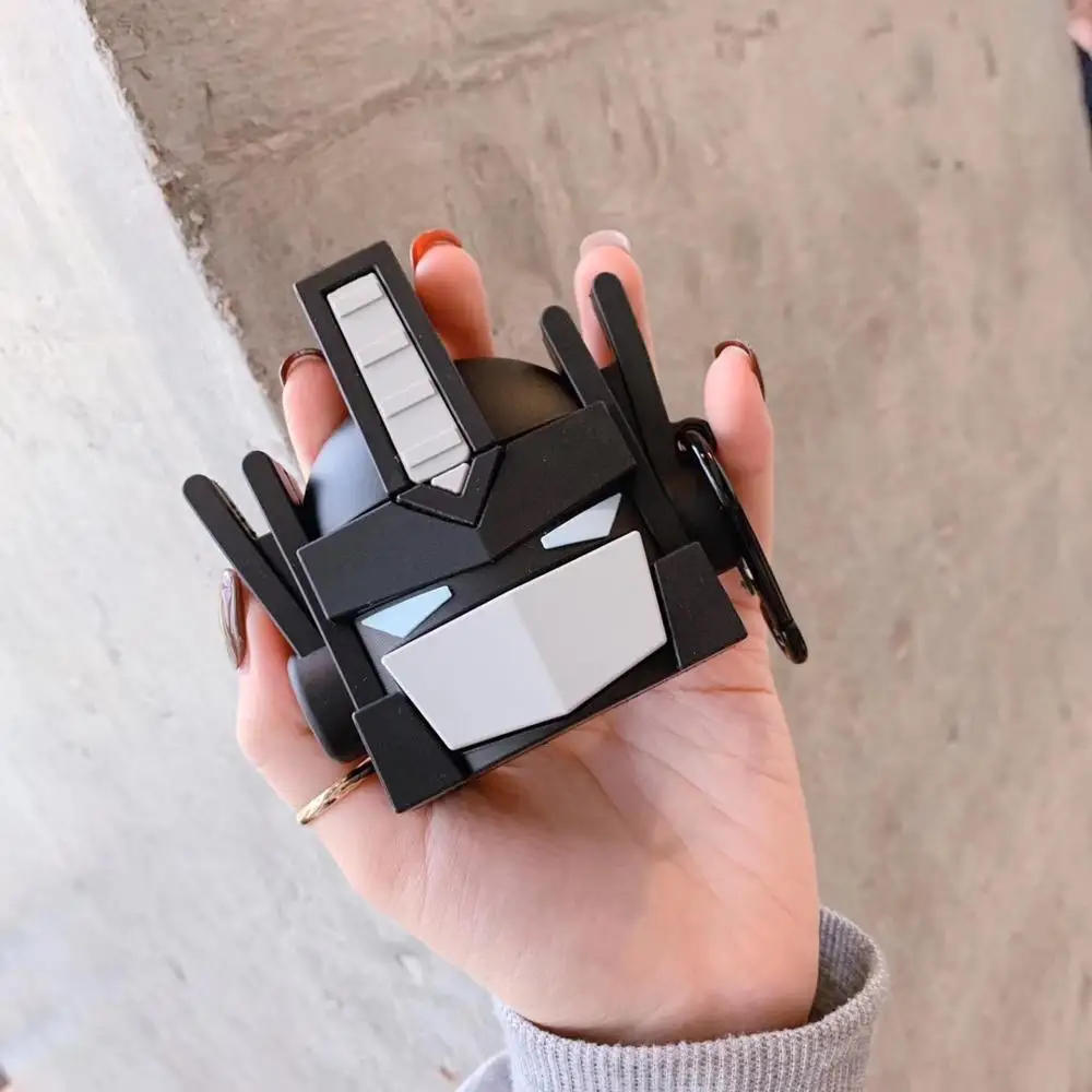 3D Мультяшные Трансформеры Autobots Optimus Prime корпусы гарнитурные для Airpods чехол