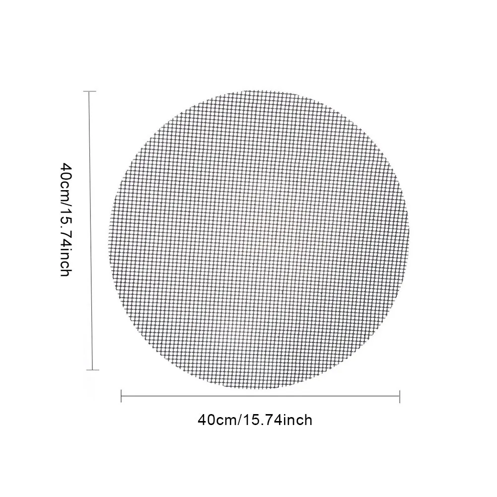 

Non-stick Barbecue Grilling Mats High Security Grid Shape BBQ Mat with Heat Resistance 36x42x0.2cm For Outdoor Activities Camp