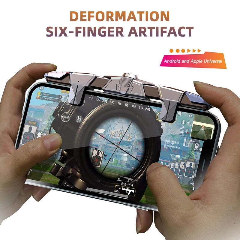 

New Phone Mobile Gaming Trigger Fire Button Handle Shooter Game Joysticks Gamepad For PUBG Fire Shooting Aim Key L1R1 Controller