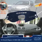 Силиконовая защитная накладка на приборную панель для Renault Megane MK3 2008  2015 Coupe CC GT, автомобильные аксессуары, панель управления