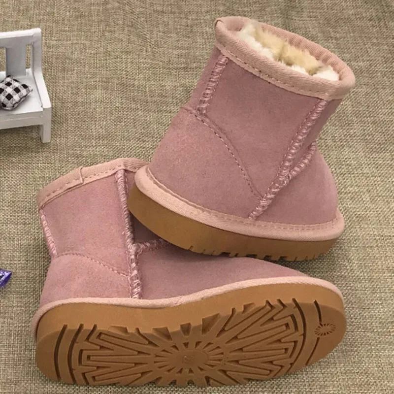 Австралийская брендовая плюшевая детская обувь для мальчиков зимние модные