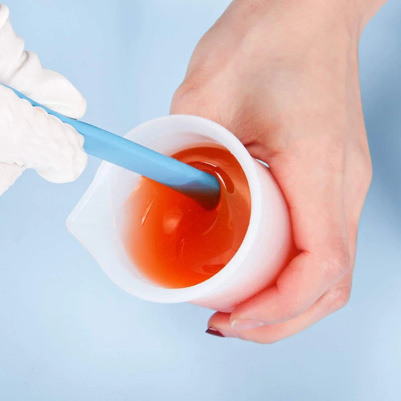 

Q0KE 8 Pcs/Set Silicone Stir Sticks Kit Heat Resistant Cake Cream Butter Spatulas Mixing Batter Scraper Non-Stick Flexible