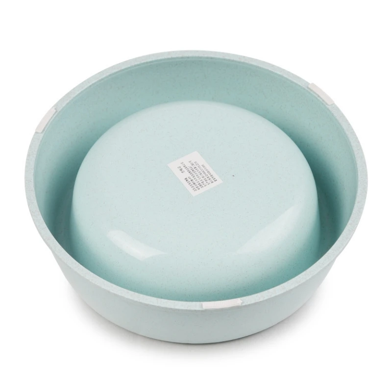 

Environmental Plastic Bowl for Dogs Feeding Food Container Cats Pets Animal Universal Round Dish Feeder Eco-Friendly Accessories