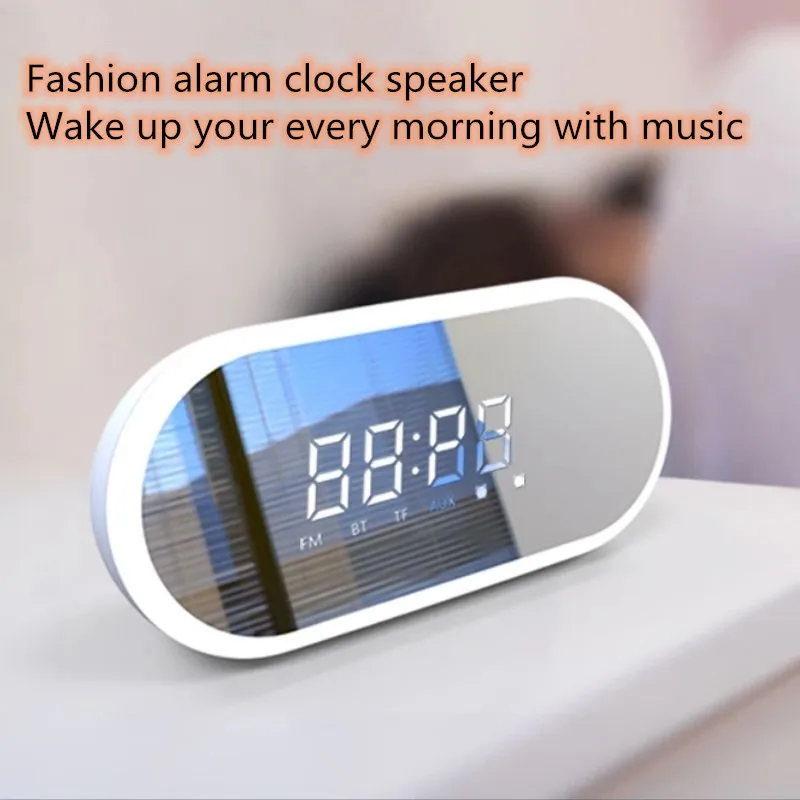 Зеркало Дисплей Bluetooth Динамик Портативный Беспроводной s Поддержка
