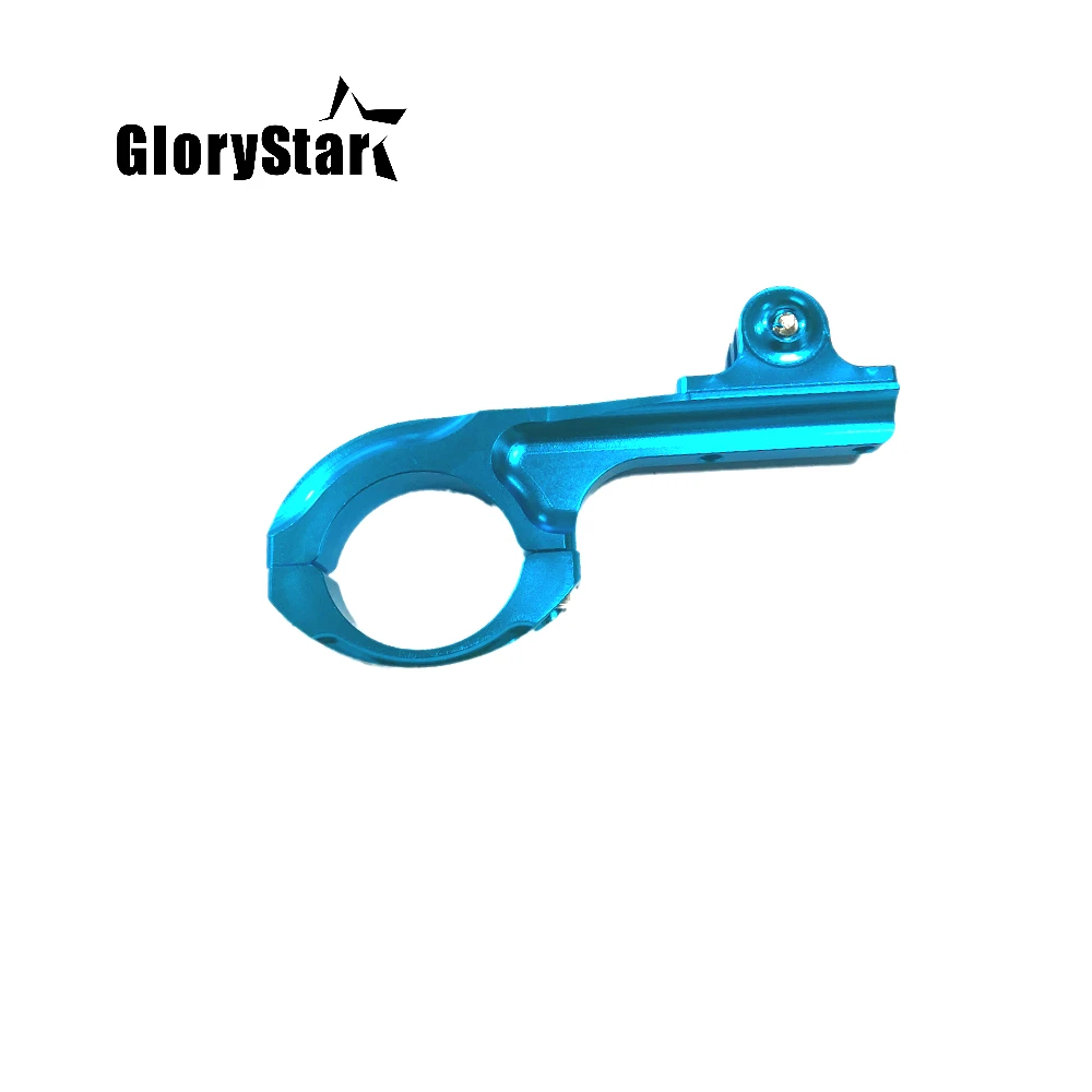 Алюминиевый зажим для крепления на руль велосипеда 31-31,8 мм для камеры Gopro Hero 2 3 3+ 4 5 6 7 xiaomi yi - Цвет: Синий цвет