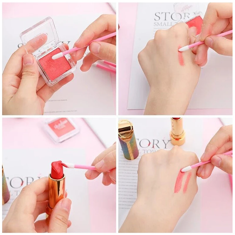 50 шт. одноразовые кисточки для губ кисти губная помада блеск очиститель