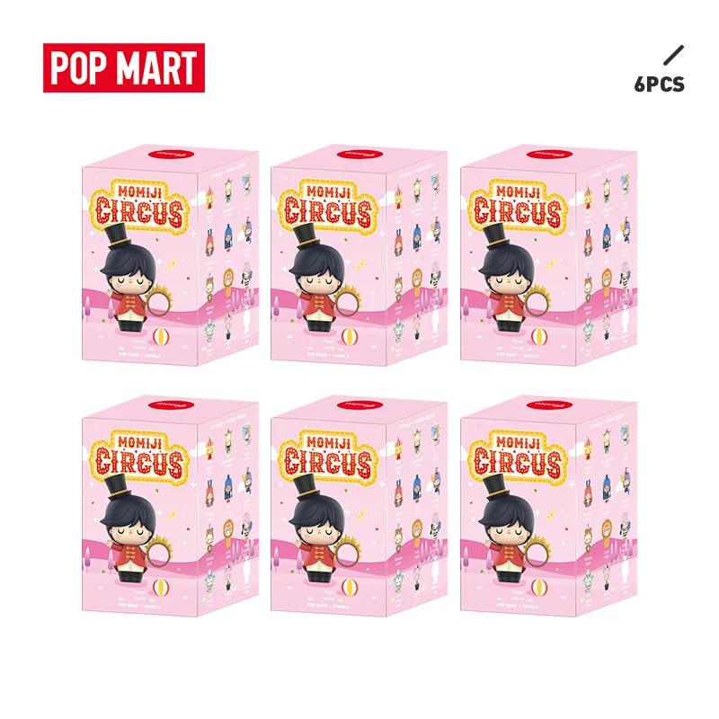 POP MART 6 шт. акция куклы момиджи цирковая серия игрушки фигурки экшн подарок на день
