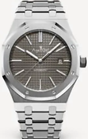 Grey Роскошные брендовые новые мужские часы из нержавеющей стали, автоматические механические желтые золотые синие Черные сапфировые королевские часы с прозрачной задней частью, AAA - Цвет: Grey
