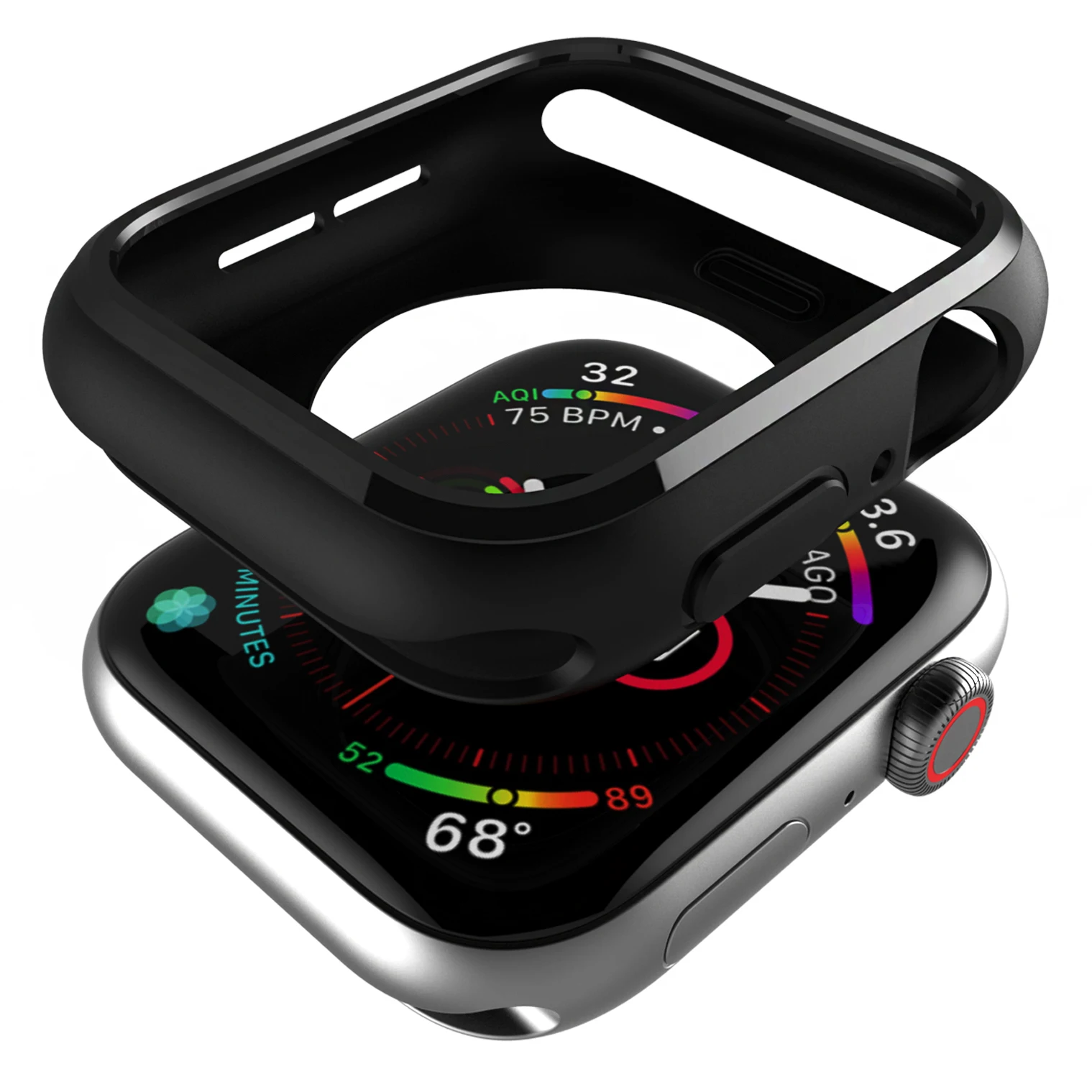 Черные часы Чехол для наручных часов iWatch серии 5/4 Ipad MINI Осень окружении Мягкий ТПУ