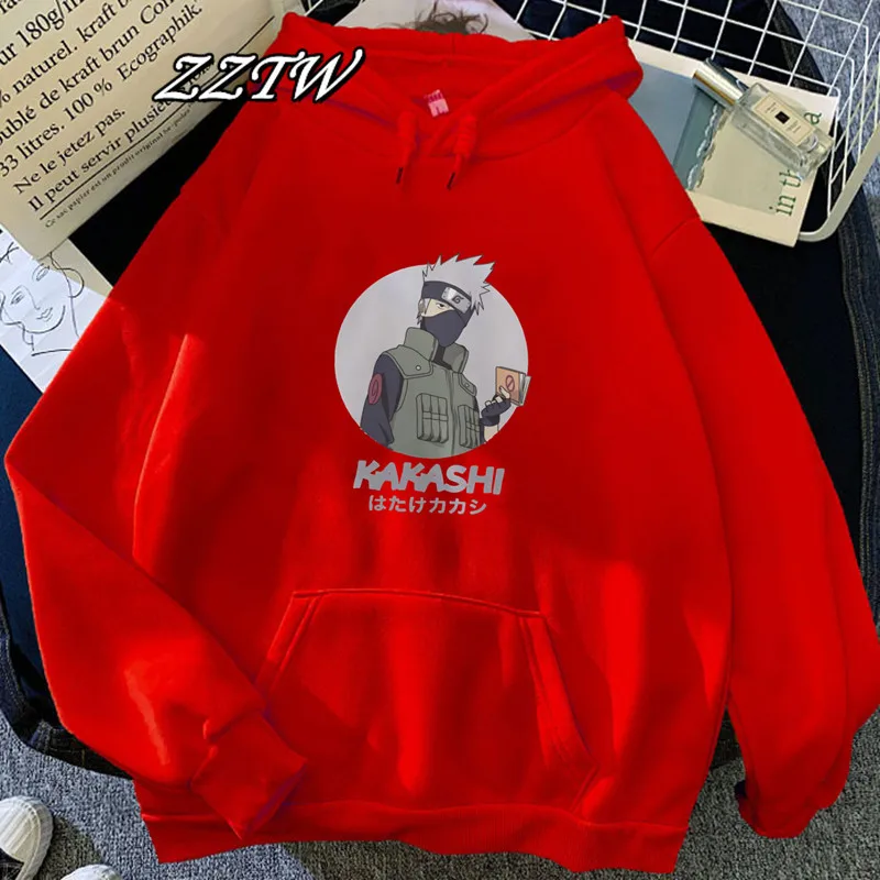 Лидер продаж 2021 Женская толстовка с капюшоном Какаси забавная Повседневная