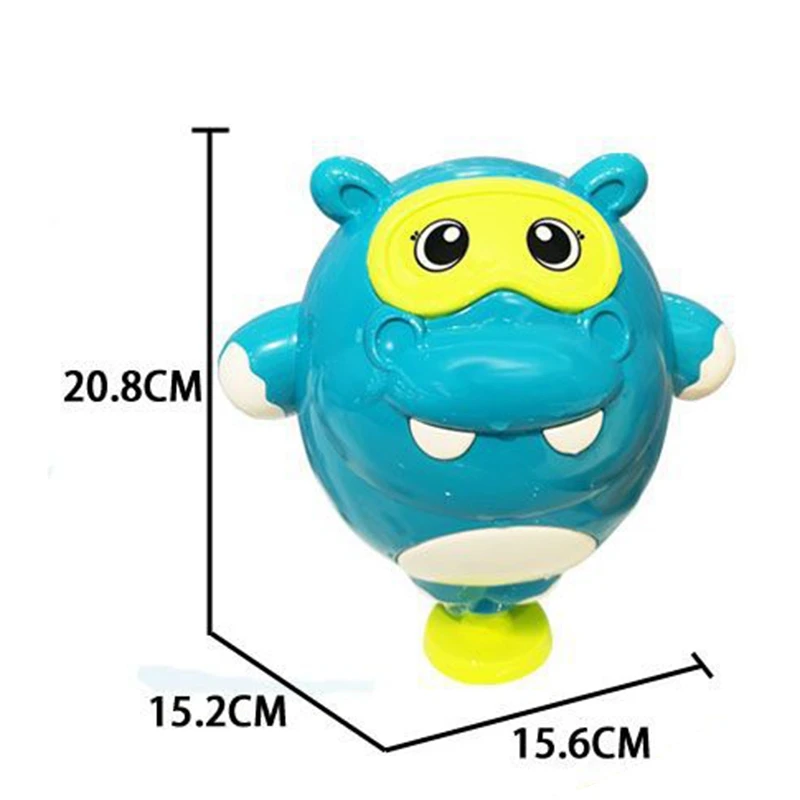 

Toddler Baby Bath Toys Hippo Water Spray Bathtub Toys for Infants with Water Sprayer in Baby Pool Squirt Toys