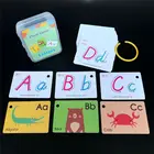 Карманная флеш-карта для обучения английскому языку, обучающие игрушки для дошкольников по методике Монтессори, буквы алфавита, буквы и цифры для малышей