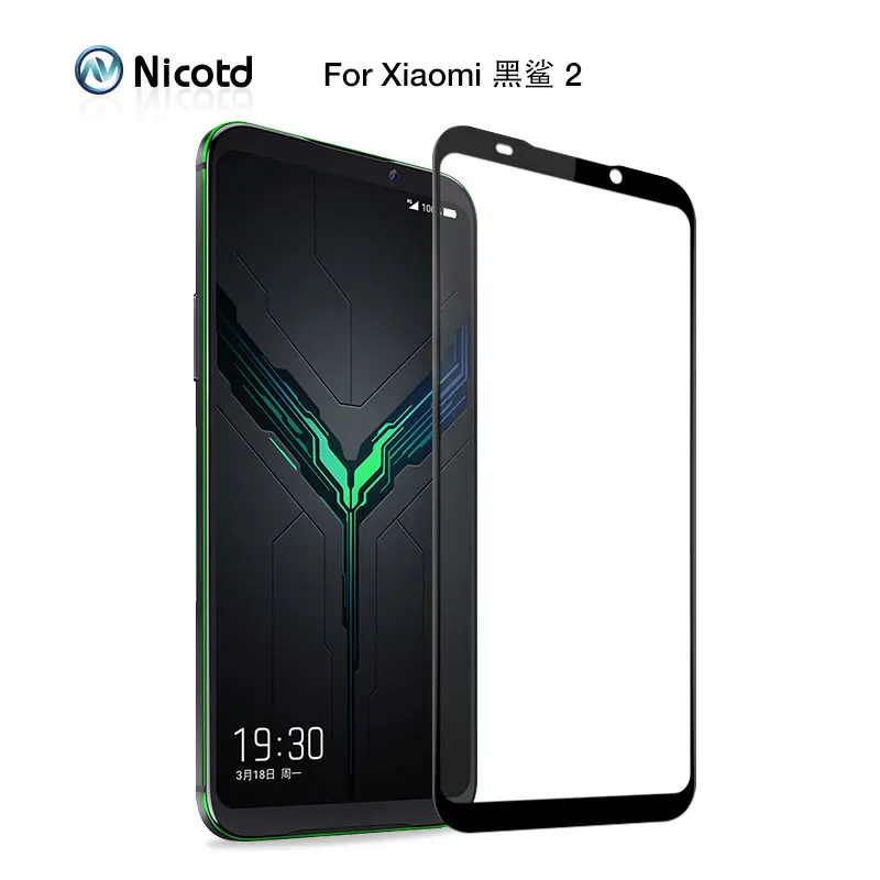 

Nicotd 9h Screen Protective film For Xiaomi Mi Blackshark 2 Full Cover HD Tempered Glass For Xiaomi Black shark2 Protective Film