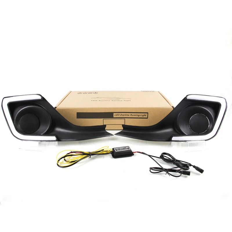 

2Pcs for 14-16 Suzuki Swift Light Guide Double Color Daytime Running Light LED Fog Light Daytime Running Light