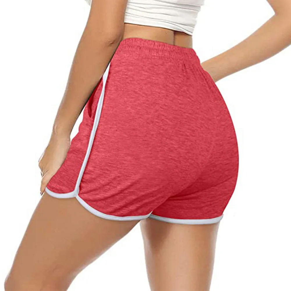 

Women Short Pant Casual Lady All- Loose Solid Soft Cotton Leisure Female Workout Waistband Skinny Stretch Shorts New 2021