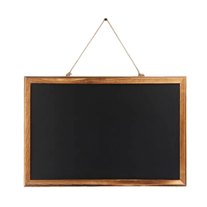 

Rectangle Hanging Wooden Message Blackboard Chalkboard Wordpad Sign Kids Board Dropshipping