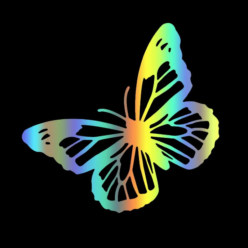 S51803# Various Sizes/Colors Car Stickers Vinyl Decal Butterfly Girly Motorcycle Decorative Accessories Creative Laptop Helmet