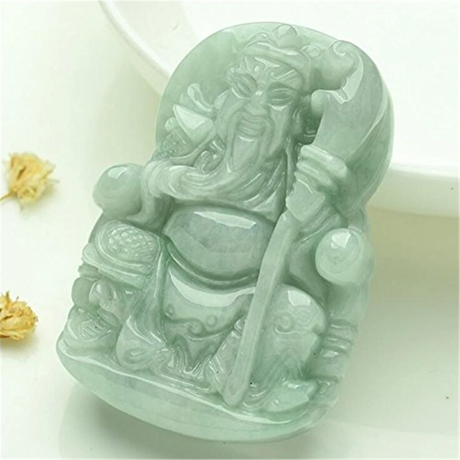 LETSFUN Изящные Ювелирные изделия C1lint Jadeite Сертифицированный класс A нефрит Гуан