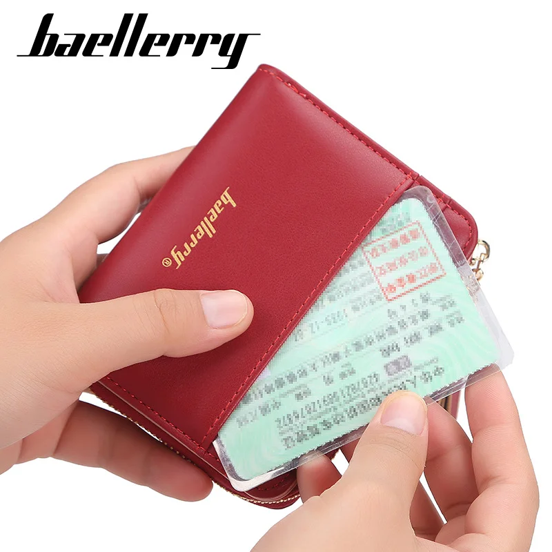 

Women Wallet Hasp Small and Slim Leather Coin Pocket Purse Women Wallets Cards Holders Luxury Brand Wallets Designer Purse