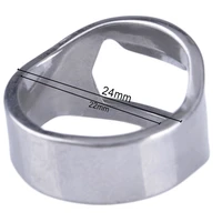 22mm stainless steel mini bottle opener finger ring ring shape bottle beer cap opening remover kitchen gadgets bar accessories